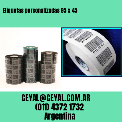 Etiquetas personalizadas 95 x 45