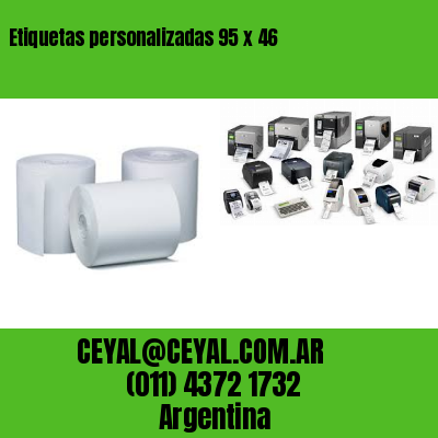 Etiquetas personalizadas 95 x 46