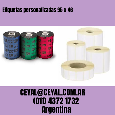 Etiquetas personalizadas 95 x 46