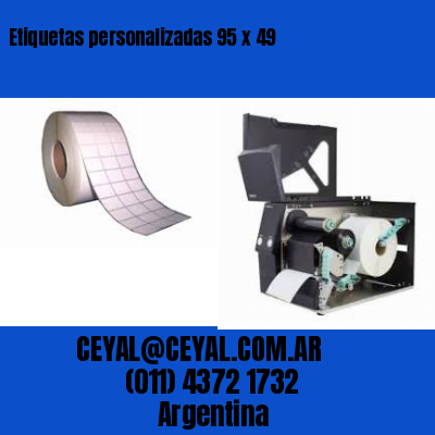 Etiquetas personalizadas 95 x 49