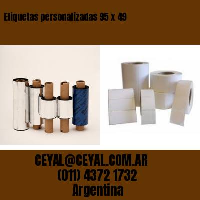Etiquetas personalizadas 95 x 49