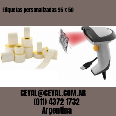 Etiquetas personalizadas 95 x 50