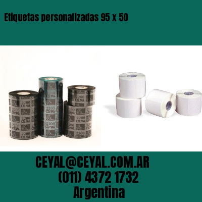 Etiquetas personalizadas 95 x 50