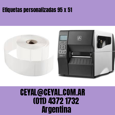 Etiquetas personalizadas 95 x 51