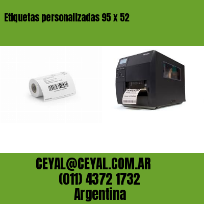 Etiquetas personalizadas 95 x 52