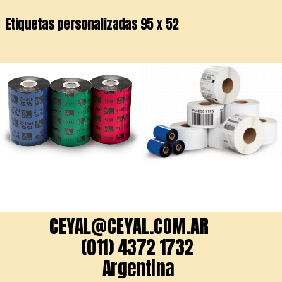 Etiquetas personalizadas 95 x 52