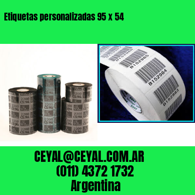 Etiquetas personalizadas 95 x 54