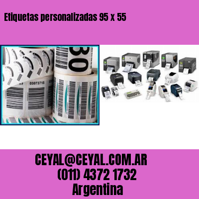 Etiquetas personalizadas 95 x 55