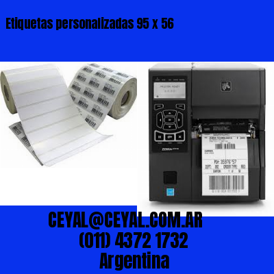 Etiquetas personalizadas 95 x 56