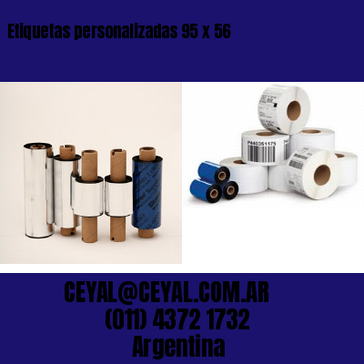 Etiquetas personalizadas 95 x 56