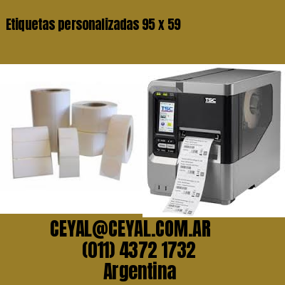 Etiquetas personalizadas 95 x 59