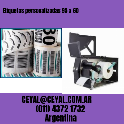 Etiquetas personalizadas 95 x 60