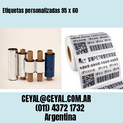 Etiquetas personalizadas 95 x 60