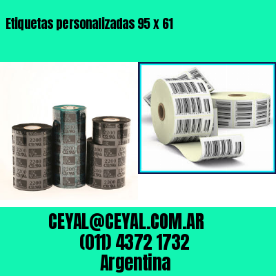Etiquetas personalizadas 95 x 61