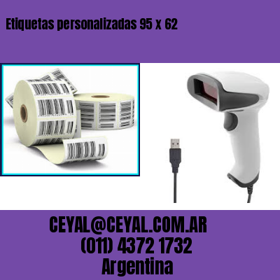 Etiquetas personalizadas 95 x 62