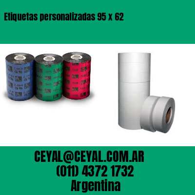 Etiquetas personalizadas 95 x 62