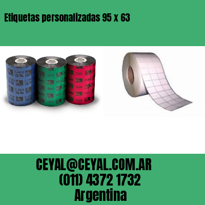Etiquetas personalizadas 95 x 63