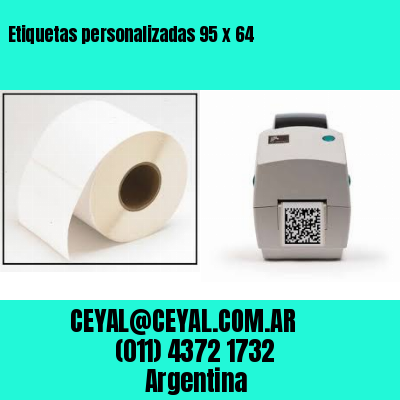 Etiquetas personalizadas 95 x 64