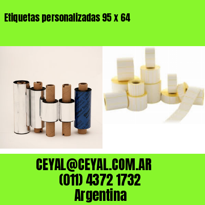 Etiquetas personalizadas 95 x 64