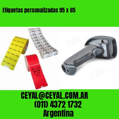 Etiquetas personalizadas 95 x 65