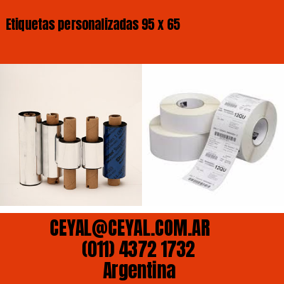 Etiquetas personalizadas 95 x 65
