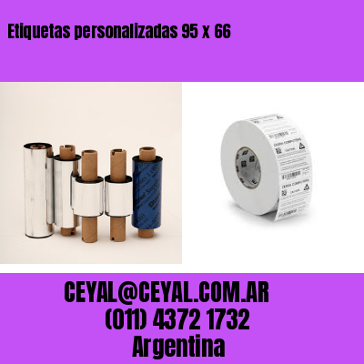 Etiquetas personalizadas 95 x 66