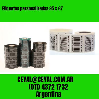Etiquetas personalizadas 95 x 67