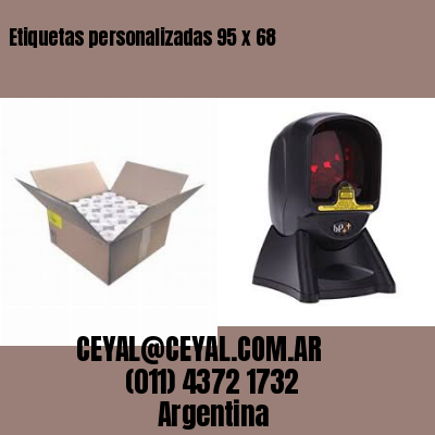 Etiquetas personalizadas 95 x 68