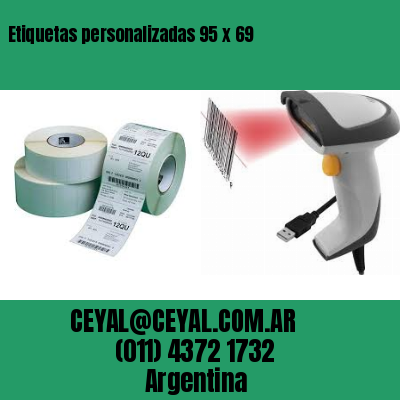 Etiquetas personalizadas 95 x 69