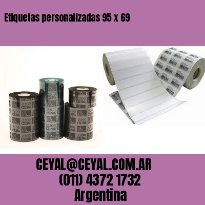 Etiquetas personalizadas 95 x 69