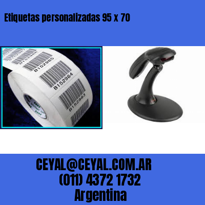 Etiquetas personalizadas 95 x 70