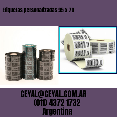 Etiquetas personalizadas 95 x 70