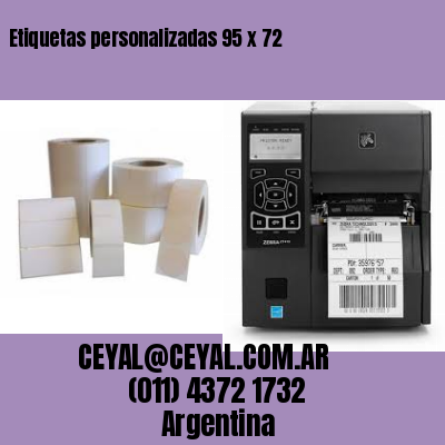 Etiquetas personalizadas 95 x 72