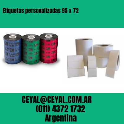 Etiquetas personalizadas 95 x 72