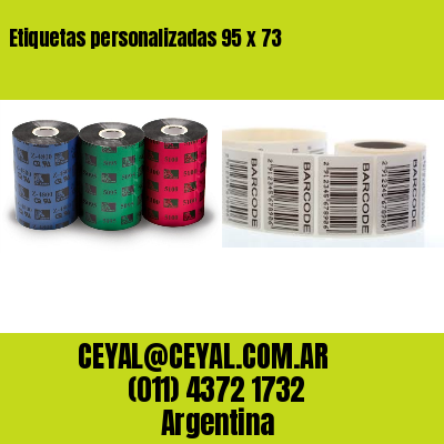 Etiquetas personalizadas 95 x 73