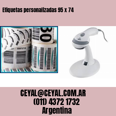 Etiquetas personalizadas 95 x 74