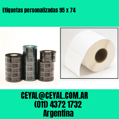 Etiquetas personalizadas 95 x 74