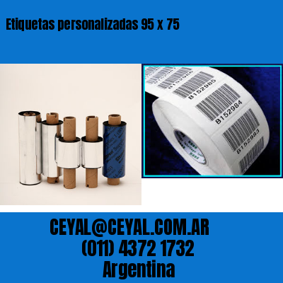 Etiquetas personalizadas 95 x 75