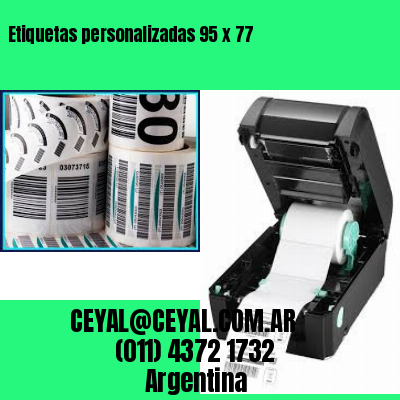 Etiquetas personalizadas 95 x 77