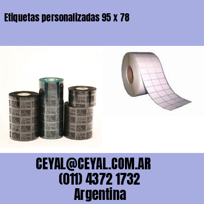 Etiquetas personalizadas 95 x 78
