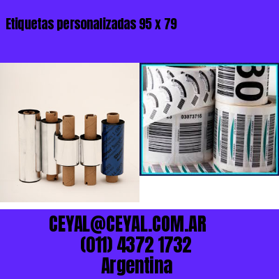 Etiquetas personalizadas 95 x 79