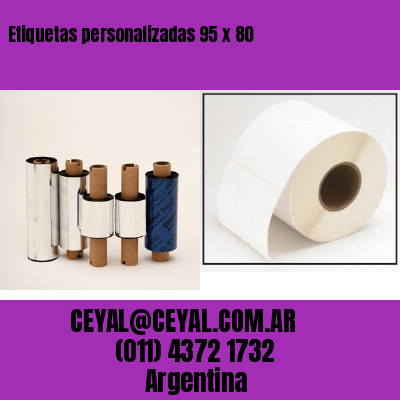 Etiquetas personalizadas 95 x 80