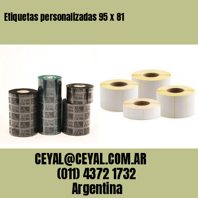 Etiquetas personalizadas 95 x 81