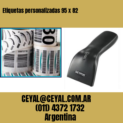 Etiquetas personalizadas 95 x 82