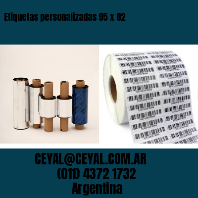 Etiquetas personalizadas 95 x 82