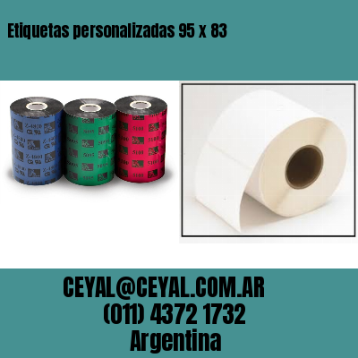 Etiquetas personalizadas 95 x 83