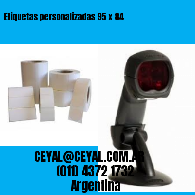 Etiquetas personalizadas 95 x 84