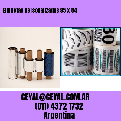 Etiquetas personalizadas 95 x 84