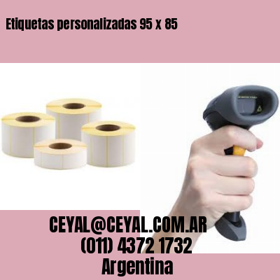 Etiquetas personalizadas 95 x 85