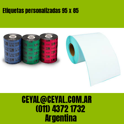 Etiquetas personalizadas 95 x 85
